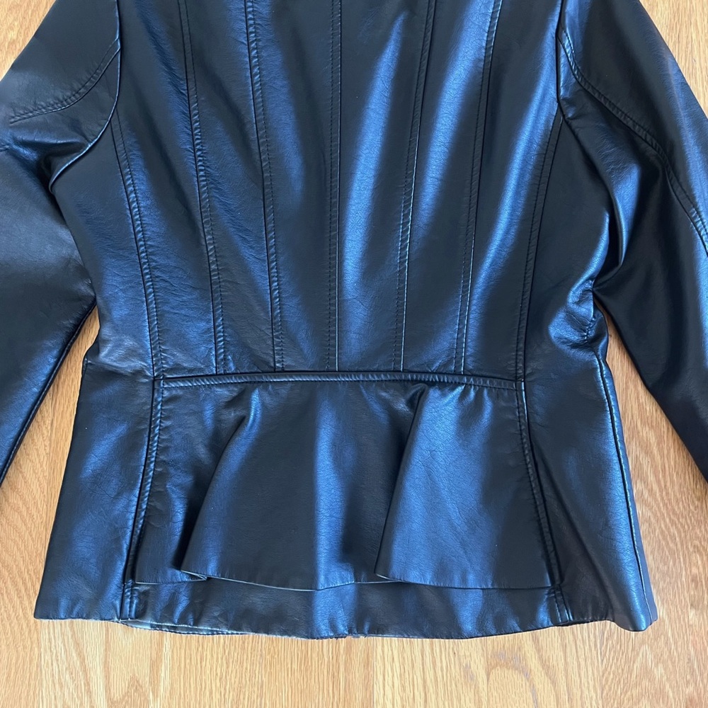 Vegan Leather Jacket - image 3